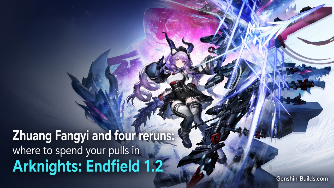 Zhuang Fangyi and four reruns: where to spend your pulls in Arknights: Endfield 1.2