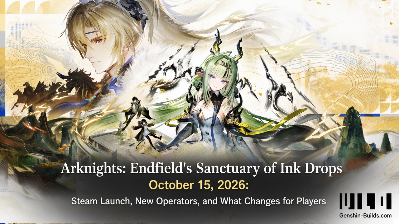Arknights: Endfield’s Sanctuary of Ink Drops October 15, 2026: Steam Launch, New Operators, and What Changes for Players