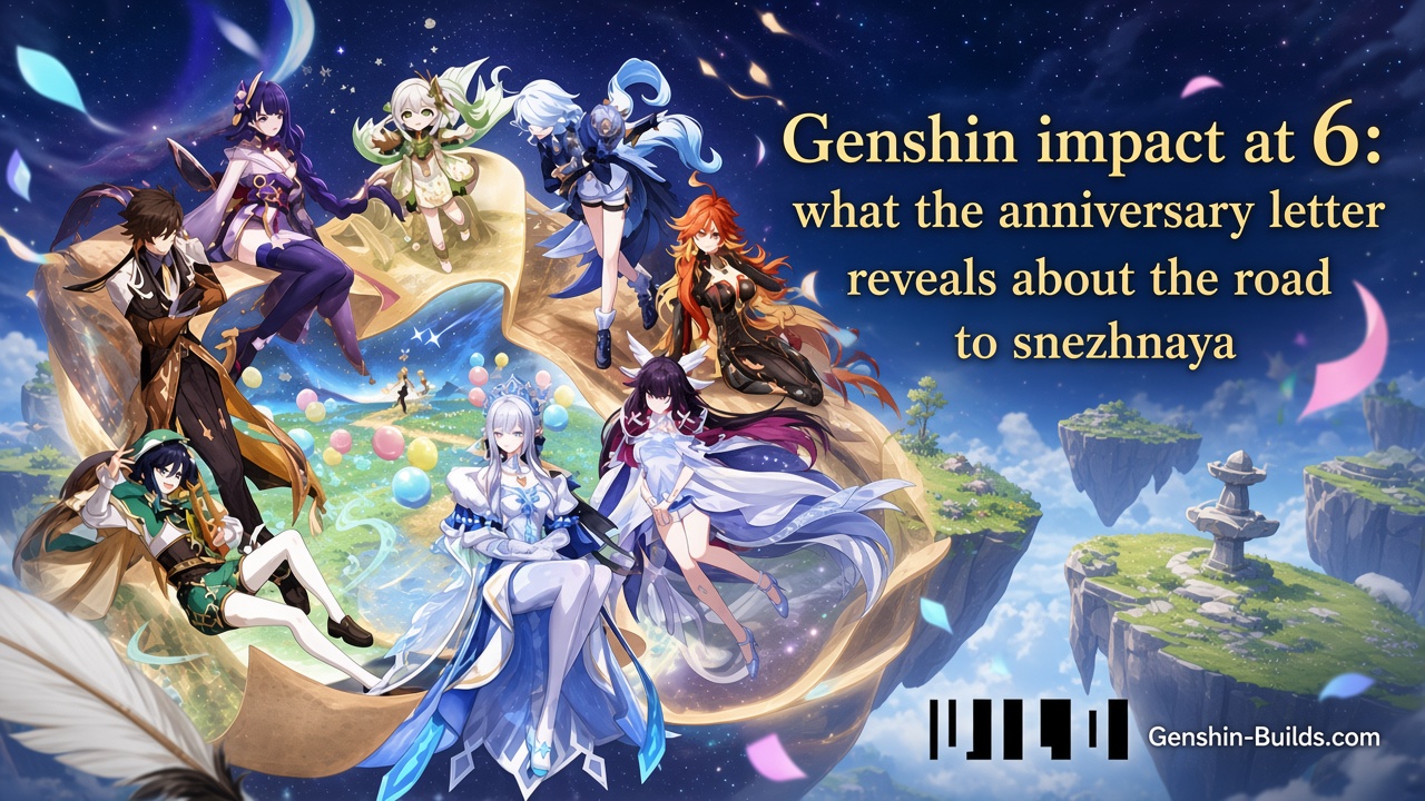 Genshin impact at 6: what the anniversary letter reveals about the road to snezhnaya