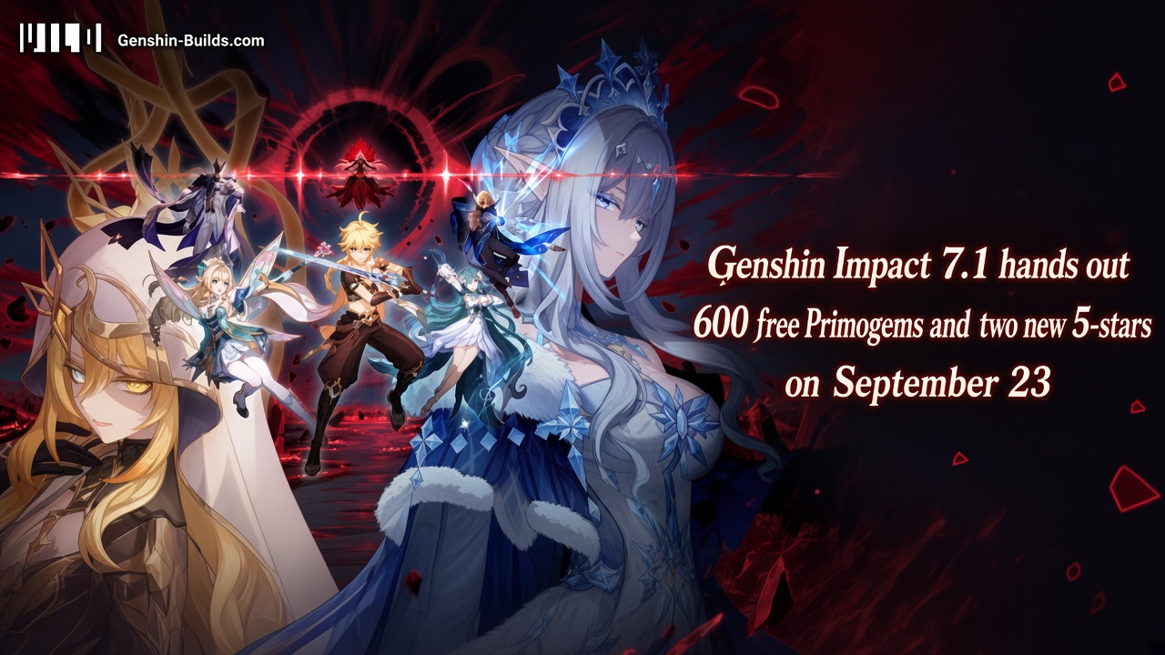 Genshin Impact 7.1 hands out 600 free Primogems and two new 5-stars on September 23