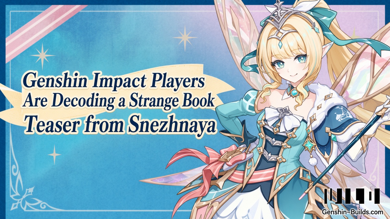 Genshin Impact Players Are Decoding a Strange Book Teaser from Snezhnaya