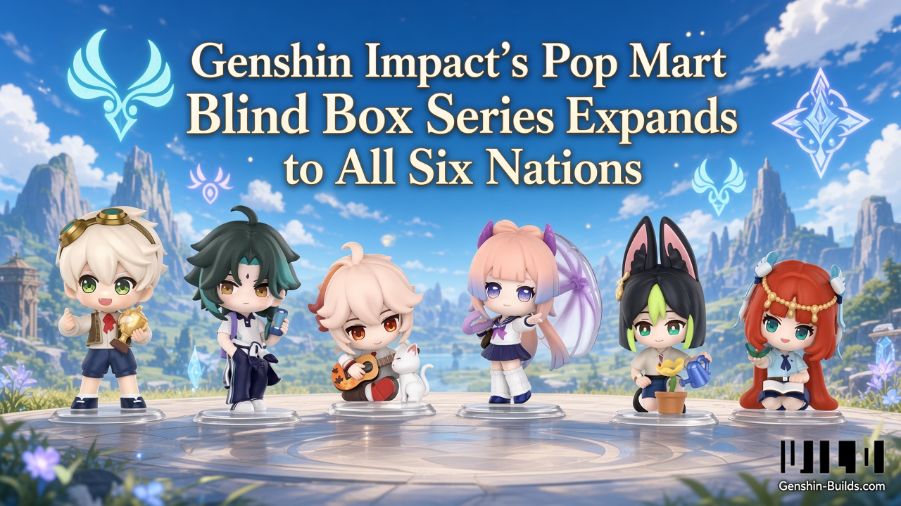 Genshin Impact’s Pop Mart Blind Box Series Expands to All Six Nations