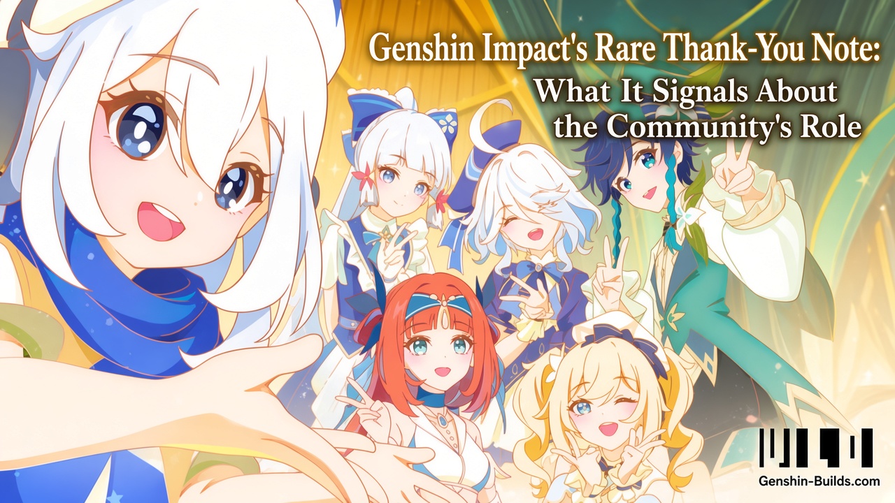 Genshin Impact’s Rare Thank-You Note: What It Signals About the Community’s Role