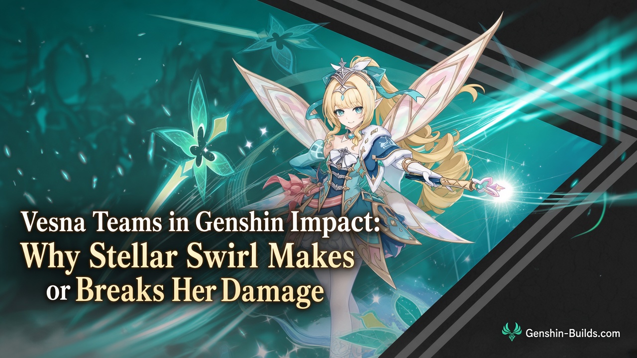 Vesna Teams in Genshin Impact: Why Stellar Swirl Makes or Breaks Her Damage