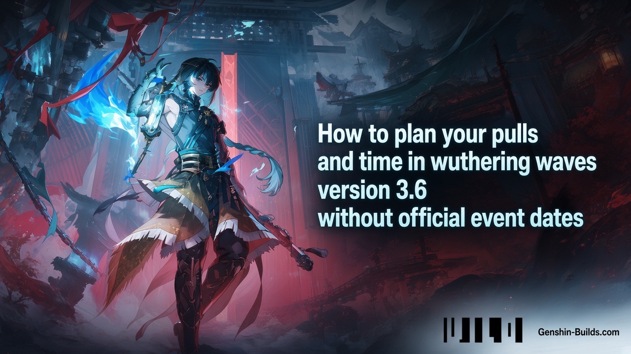 How to plan your pulls and time in wuthering waves version 3.6 without official event dates