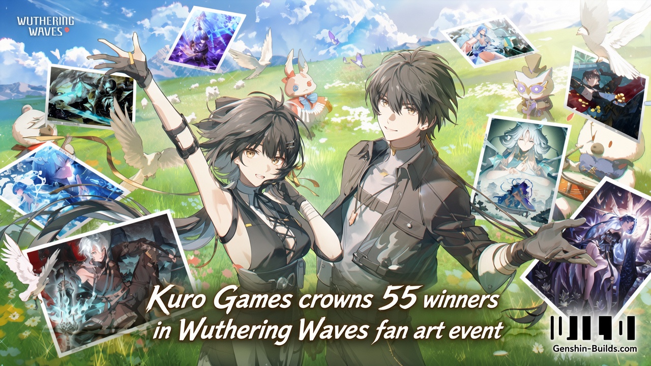 Kuro Games crowns 55 winners in Wuthering Waves fan art event