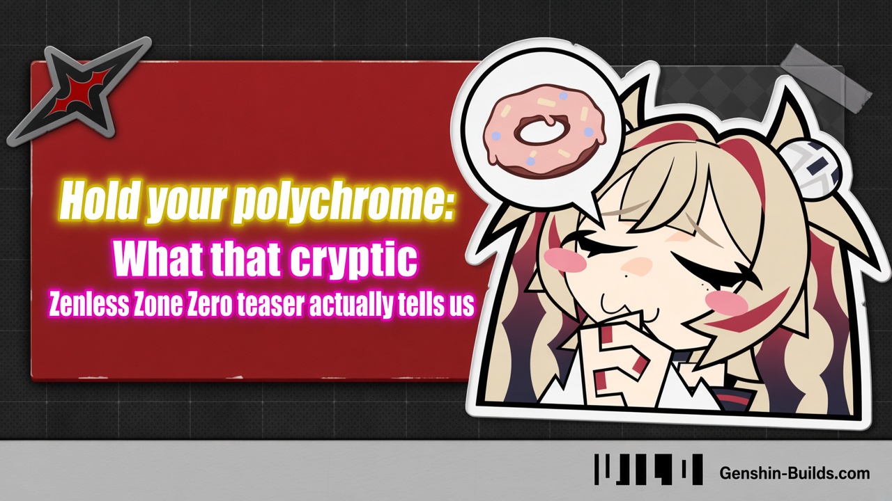 Hold your polychrome: What that cryptic Zenless Zone Zero teaser actually tells us