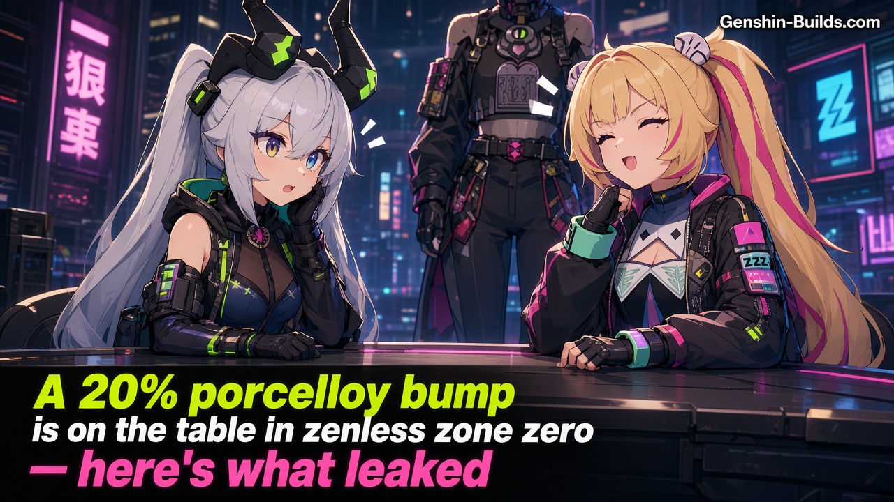 A 20% porcelloy bump is on the table in zenless zone zero — here’s what leaked