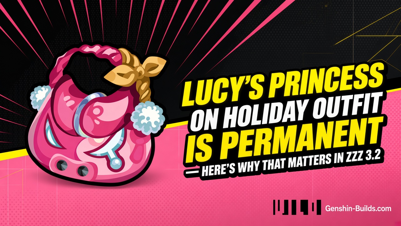 Lucy’s princess on holiday outfit is permanent — here’s why that matters in ZZZ 3.2