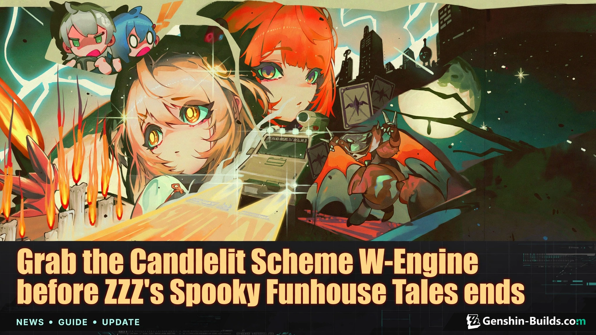 Grab the Candlelit Scheme W-Engine before ZZZ’s Spooky Funhouse Tales ends